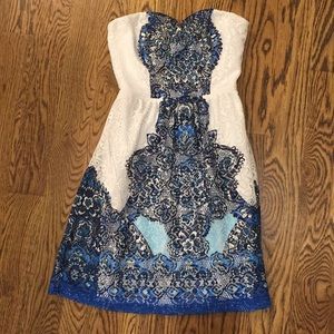 Strapless beachy sundress